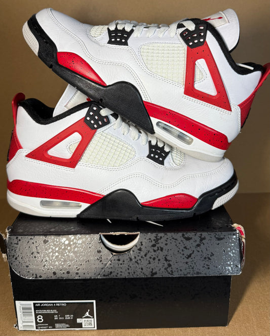Jordan 4 (Red cement) pre loved uk 7
