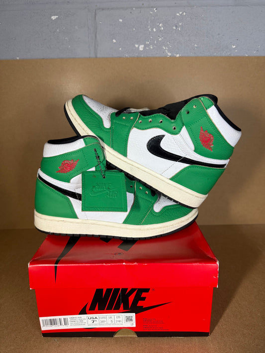 Jordan 1 high (Lucky Green) pre loved uk 5