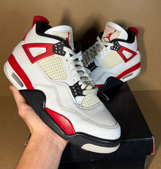Jordan 4 (Red Cement) pre loved uk 8