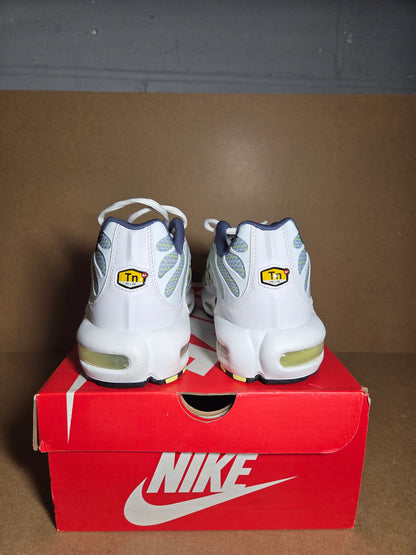 NIKE AIR MAX PLUS Pebble Grey/Lime-Steel-White