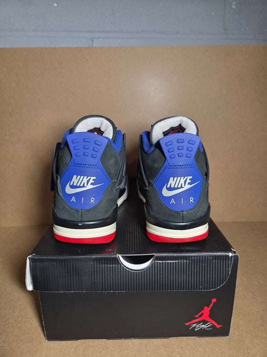 AIR JORDAN 4 RETRO OG Black/Fire Red-Deep Royal Blue