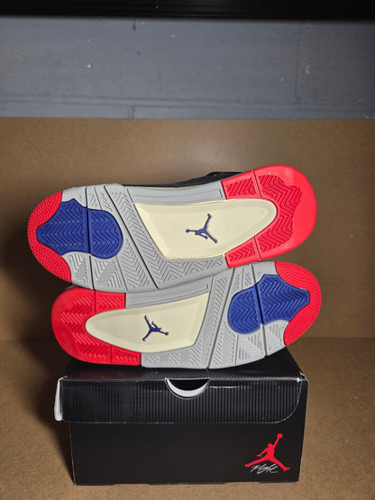 AIR JORDAN 4 RETRO OG Black/Fire Red-Deep Royal Blue