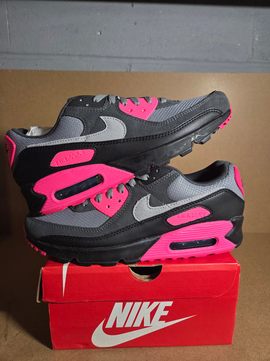 AIR MAX 90 Cool Grey/Wolf Grey-Hyper Pink
